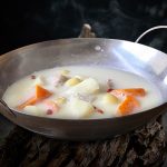 豆浆什锦锅配野米